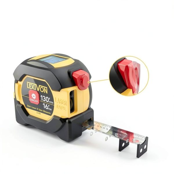 LEXIVON Laser Tape Measure AutoLock DuaLock Tools-4