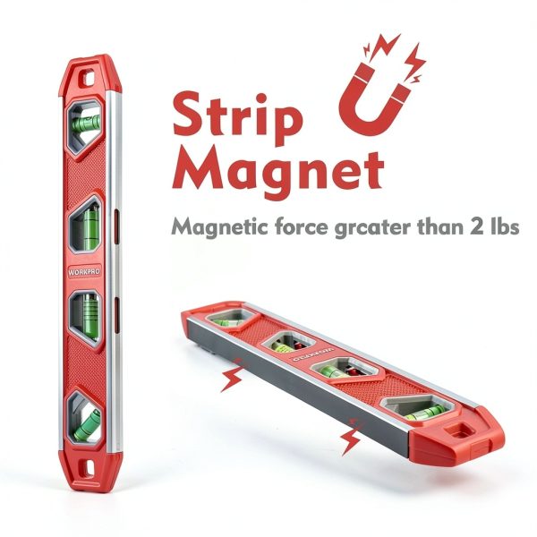 WORKPRO 12 Inch Torpedo Level Magnetic Durable Aluminum-2