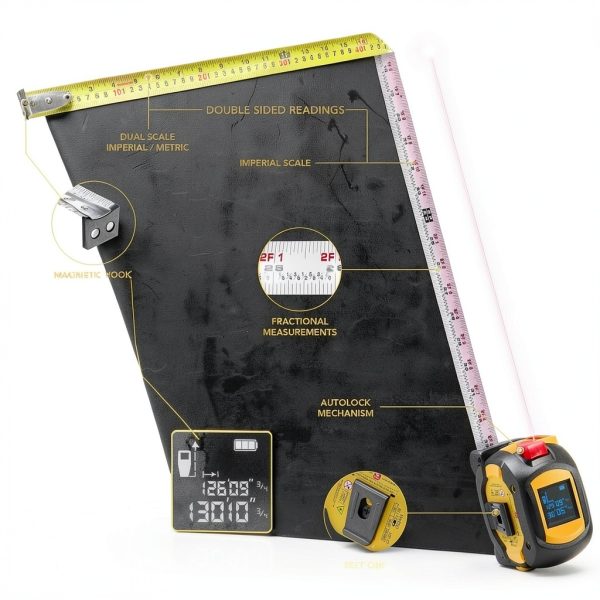 LEXIVON Laser Tape Measure AutoLock DuaLock Tools-2
