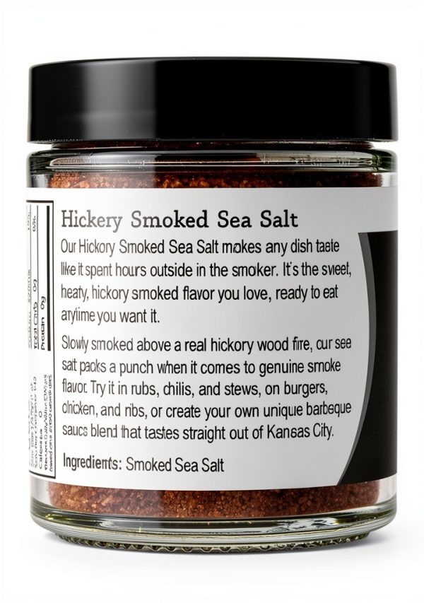 Hickory Smoked Sea Salt Viva Doria Gourmet Reclosable Glass-3