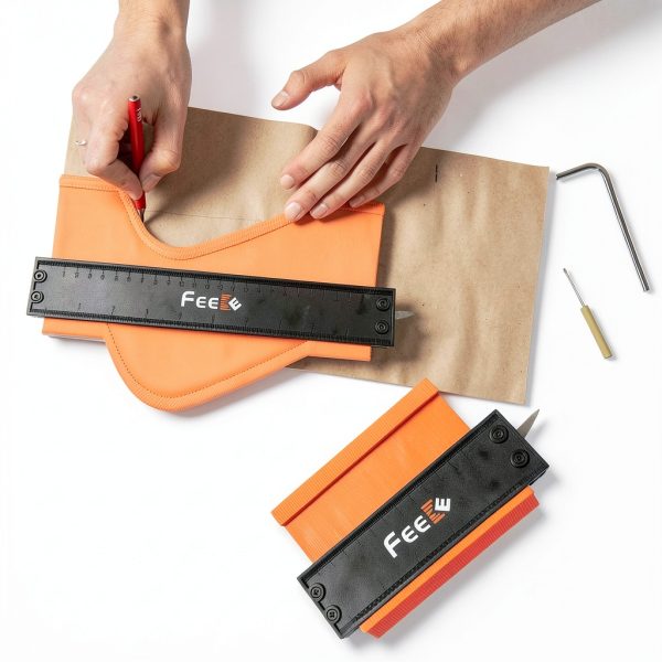 Feeke Contour Gauge ABS Plastic Locking Feature Carpenter-5