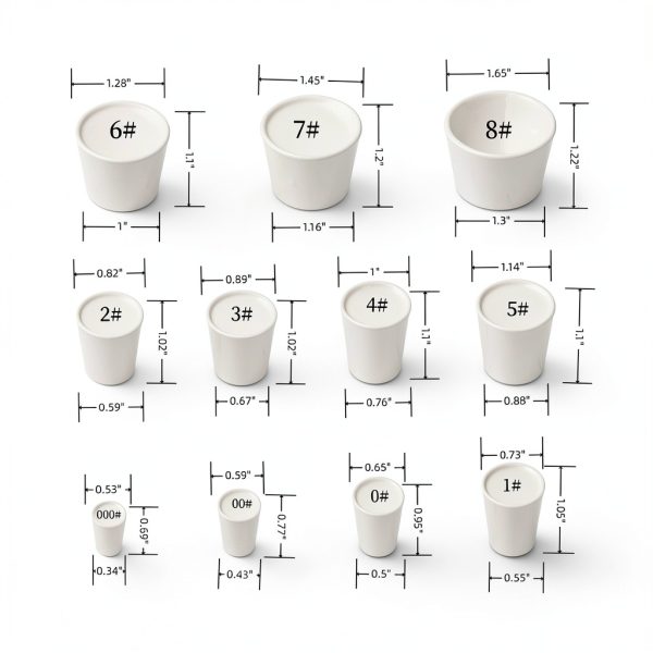 Rubber Stoppers 26 Pack White Lab Plug Assortment NF-8965 Newflager-1